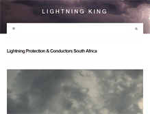 Tablet Screenshot of lightningking.co.za